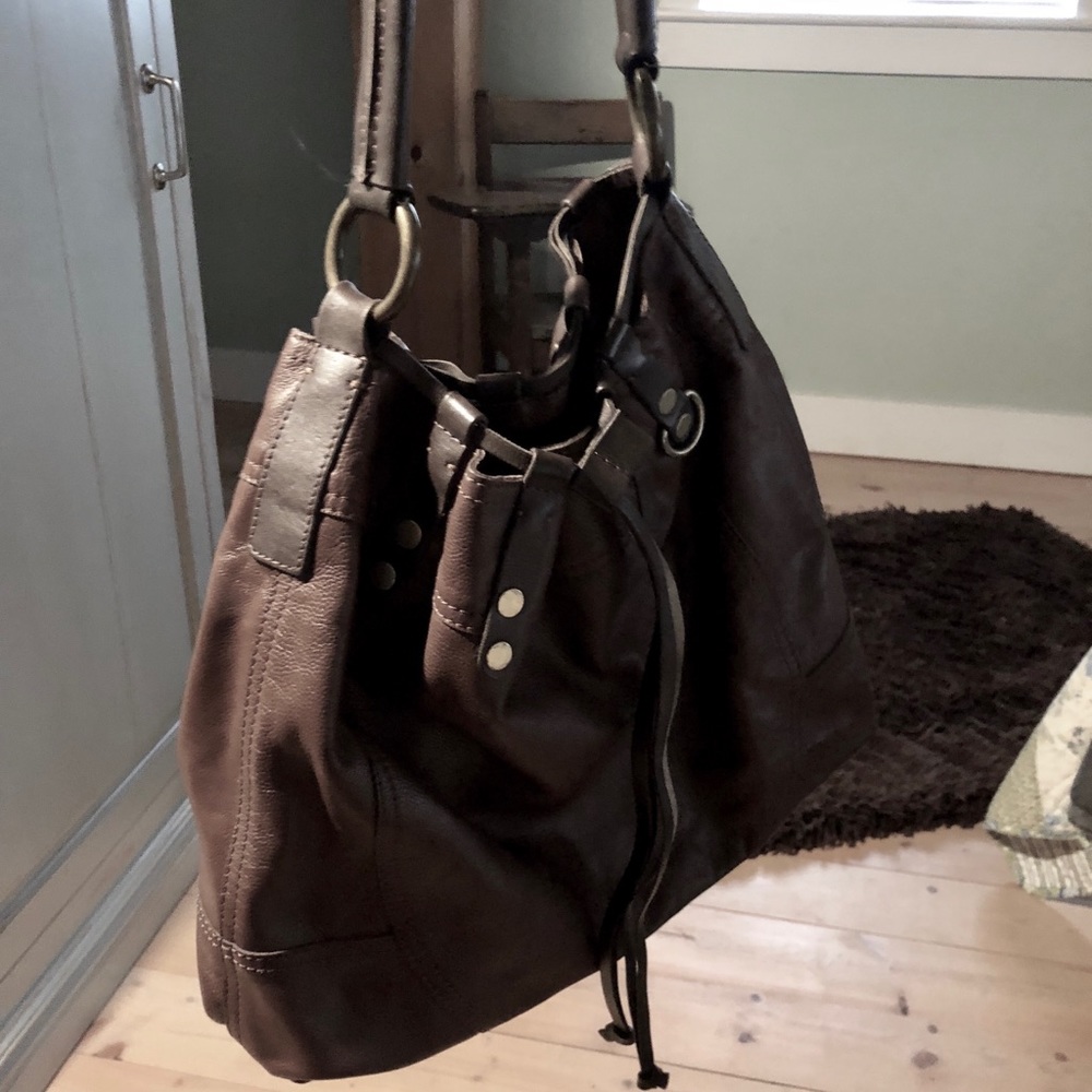★SOLD★ Lucky Brand Vintage Leather Hobo Bag